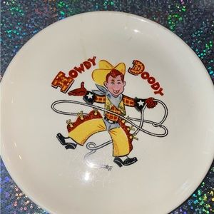 HOWDY DOODY 1950’ TAYLOR SMITH CERAMIC PLATE EXCELLENT COND.